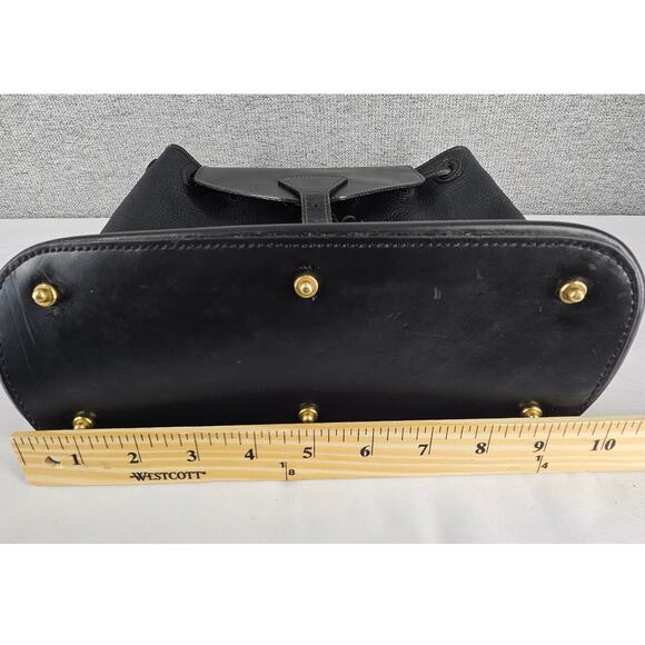 DOONEY & BOURKE VINTAGE 80's WOMEN'S BLACK AWL LEATHER BACKPACK 12x10x4" - Picture 16 of 16